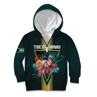 Personalized The Bahamas Kid Hoodie The Flamingo Tropical Flowers - Wonder Print Shop