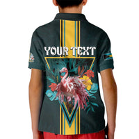 Personalized The Bahamas Kid Polo Shirt The Flamingo Tropical Flowers - Wonder Print Shop