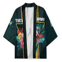 Personalized The Bahamas Kimono The Flamingo Tropical Flowers - Wonder Print Shop
