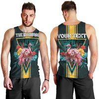 Personalized The Bahamas Men Tank Top The Flamingo Tropical Flowers - Wonder Print Shop