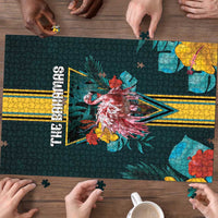 The Bahamas Puzzle The Flamingo Tropical Flowers - Wonder Print Shop