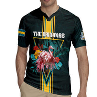 Personalized The Bahamas Rugby Jersey The Flamingo Tropical Flowers - Wonder Print Shop