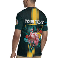 Personalized The Bahamas Rugby Jersey The Flamingo Tropical Flowers - Wonder Print Shop