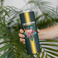 Personalized The Bahamas Skinny Tumbler The Flamingo Tropical Flowers - Wonder Print Shop