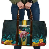 The Bahamas Travel Bag The Flamingo Tropical Flowers - Wonder Print Shop