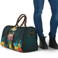 The Bahamas Travel Bag The Flamingo Tropical Flowers - Wonder Print Shop