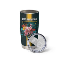 Personalized The Bahamas Tumbler Cup The Flamingo Tropical Flowers - Wonder Print Shop