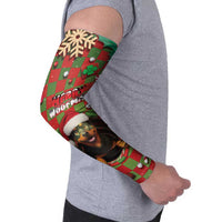 Rottweiler Christmas Arm Sleeves Merry Woofmas - Wonder Print Shop