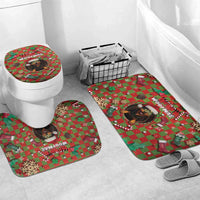 Rottweiler Christmas Bathroom Set Merry Woofmas - Wonder Print Shop