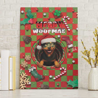 Rottweiler Christmas Canvas Wall Art Merry Woofmas - Wonder Print Shop