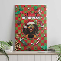 Rottweiler Christmas Canvas Wall Art Merry Woofmas - Wonder Print Shop