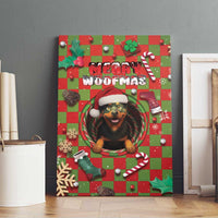 Rottweiler Christmas Canvas Wall Art Merry Woofmas - Wonder Print Shop