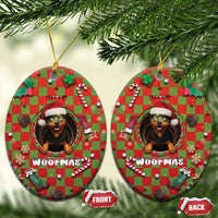Rottweiler Christmas Ceramic Ornament Merry Woofmas - Wonder Print Shop