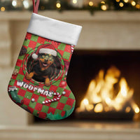 Rottweiler Christmas Stocking Merry Woofmas - Wonder Print Shop