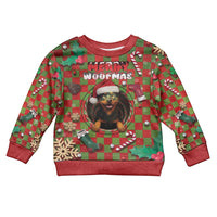 Rottweiler Christmas Kid Ugly Christmas Sweater Merry Woofmas - Wonder Print Shop