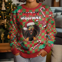 Rottweiler Christmas Kid Ugly Christmas Sweater Merry Woofmas - Wonder Print Shop