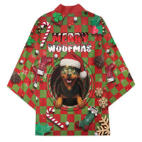 Rottweiler Christmas Kimono Merry Woofmas - Wonder Print Shop
