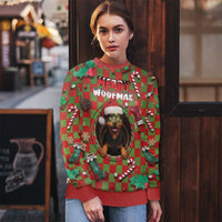 Rottweiler Christmas Ugly Christmas Sweater Merry Woofmas - Wonder Print Shop