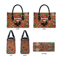 Rottweiler Christmas Leather Bag Merry Woofmas - Wonder Print Shop