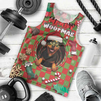 Rottweiler Christmas Men Tank Top Merry Woofmas - Wonder Print Shop