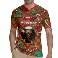 Rottweiler Christmas Rugby Jersey Merry Woofmas - Wonder Print Shop