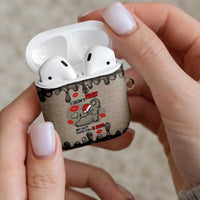 Elephant Christmas AirPods Case I Did Not Fart My Butt Blew You A Kiss - Wonder Print Shop