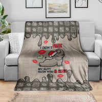 Elephant Christmas Blanket I Did Not Fart My Butt Blew You A Kiss - Wonder Print Shop