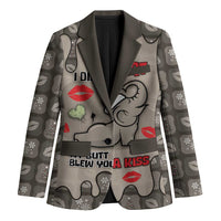 Elephant Christmas Blazer I Did Not Fart My Butt Blew You A Kiss - Wonder Print Shop