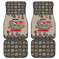 Elephant Christmas Car Mats I Did Not Fart My Butt Blew You A Kiss - Wonder Print Shop