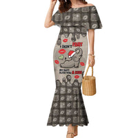 Elephant Christmas Family Matching Mermaid Dress and Hawaiian Shirt I Did Not Fart My Butt Blew You A Kiss - Wonder Print Shop