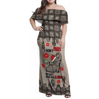 Elephant Christmas Family Matching Off Shoulder Maxi Dress and Hawaiian Shirt I Did Not Fart My Butt Blew You A Kiss - Wonder Print Shop