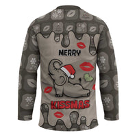 Elephant Christmas Hockey Jersey I Did Not Fart My Butt Blew You A Kiss - Wonder Print Shop
