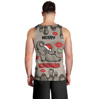 Elephant Christmas Men Tank Top I Did Not Fart My Butt Blew You A Kiss - Wonder Print Shop
