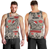 Elephant Christmas Men Tank Top I Did Not Fart My Butt Blew You A Kiss - Wonder Print Shop