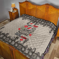 Elephant Christmas Quilt I Did Not Fart My Butt Blew You A Kiss - Wonder Print Shop