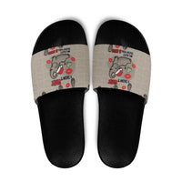 Elephant Christmas Slide Sandals I Did Not Fart My Butt Blew You A Kiss - Wonder Print Shop