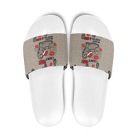 Elephant Christmas Slide Sandals I Did Not Fart My Butt Blew You A Kiss - Wonder Print Shop