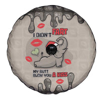 Elephant Christmas Spare Tire Cover I Did Not Fart My Butt Blew You A Kiss - Wonder Print Shop
