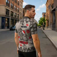 Elephant Christmas Zipper Polo Shirt I Did Not Fart My Butt Blew You A Kiss - Wonder Print Shop