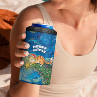 Merry Catmas 4 in 1 Can Cooler Tumbler Cat Hanging On Xmas Tree - Wonder Print Shop