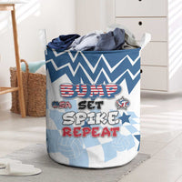 USA Volleyball Laundry Basket Bump Set Spike Repeat