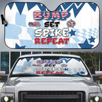 USA Volleyball Auto Sun Shade Bump Set Spike Repeat