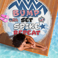 USA Volleyball Beach Blanket Bump Set Spike Repeat