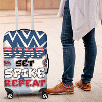 USA Volleyball Luggage Cover Bump Set Spike Repeat