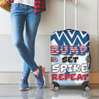 USA Volleyball Luggage Cover Bump Set Spike Repeat