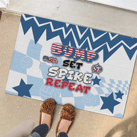 USA Volleyball Rubber Doormat Bump Set Spike Repeat