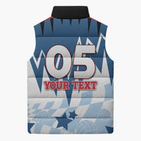 Custom USA Volleyball Sleeveless Puffer Jacket Bump Set Spike Repeat