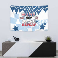 USA Volleyball Tapestry Bump Set Spike Repeat