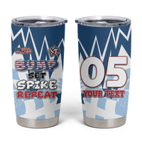 Custom USA Volleyball Tumbler Cup Bump Set Spike Repeat