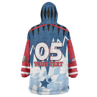 Custom USA Volleyball Wearable Blanket Hoodie Bump Set Spike Repeat